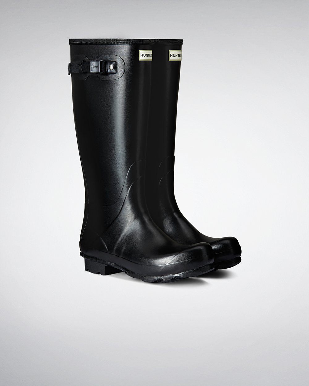 Hunter Norris Field Tall Rain Boots - Shop Online Mens Black - EPKILJ931